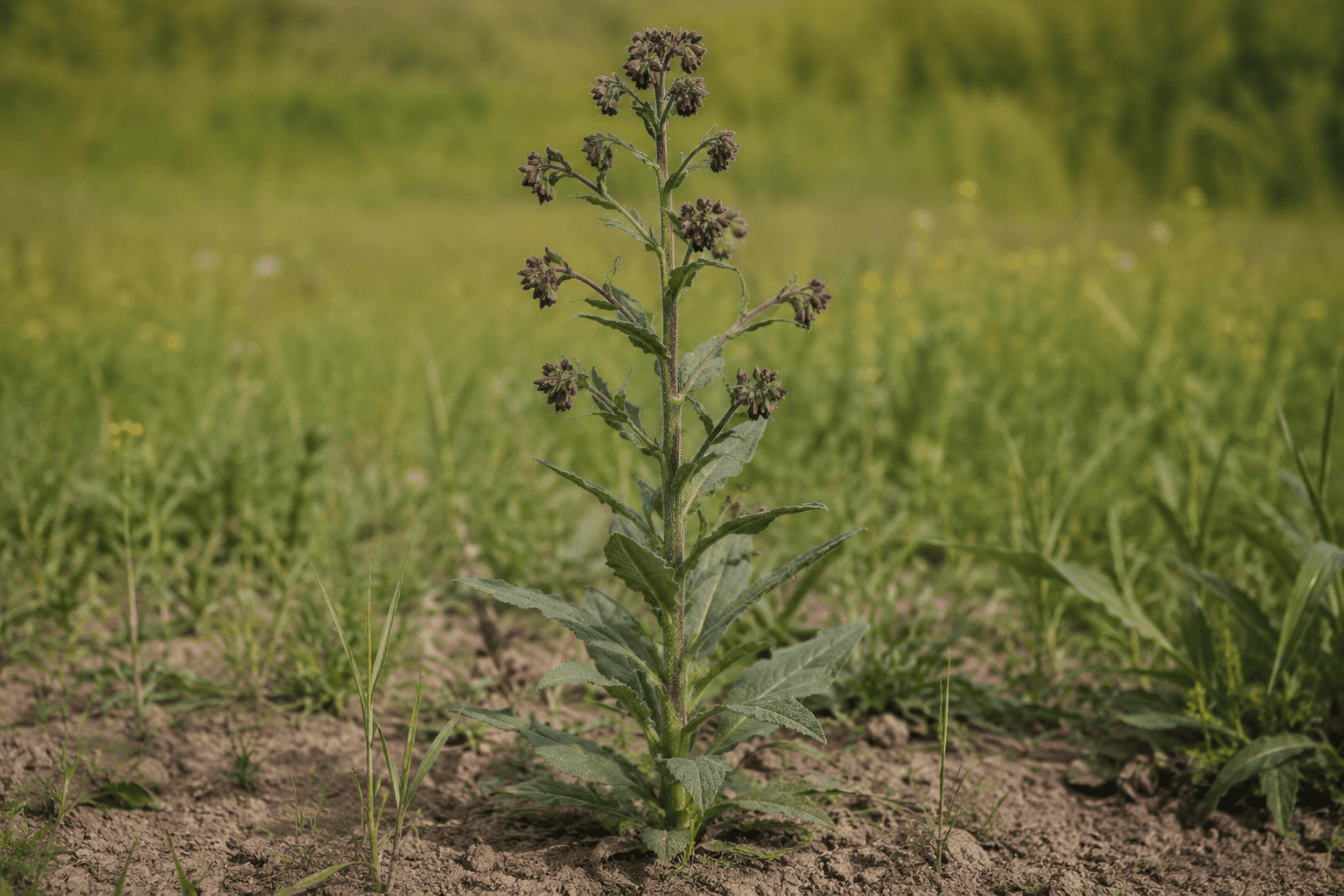 Чернокорень лекарственный (Cynoglossum officinale) — сорное растение