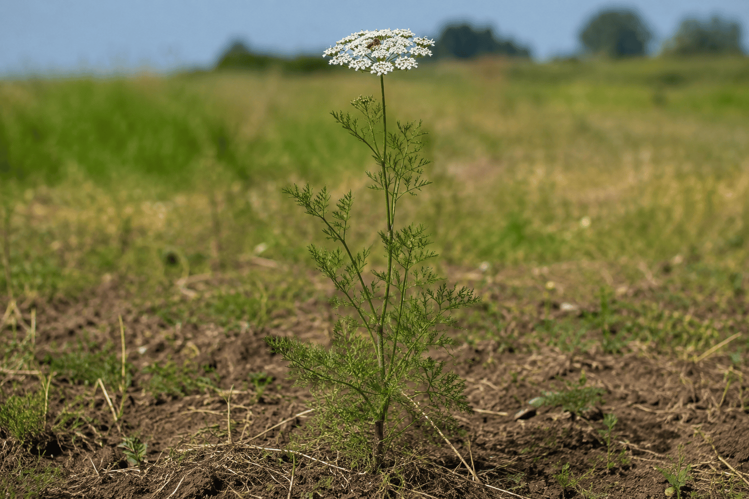 Морковь дикая (Daucus carota) — сорное растение