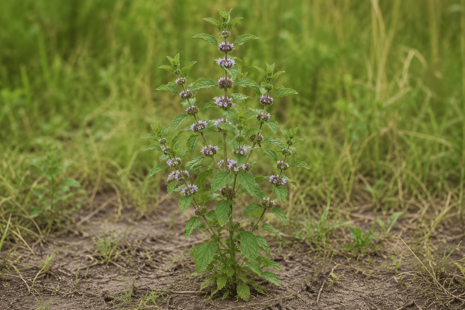 Мята полевая (Mentha arvensis) — сорное растение
