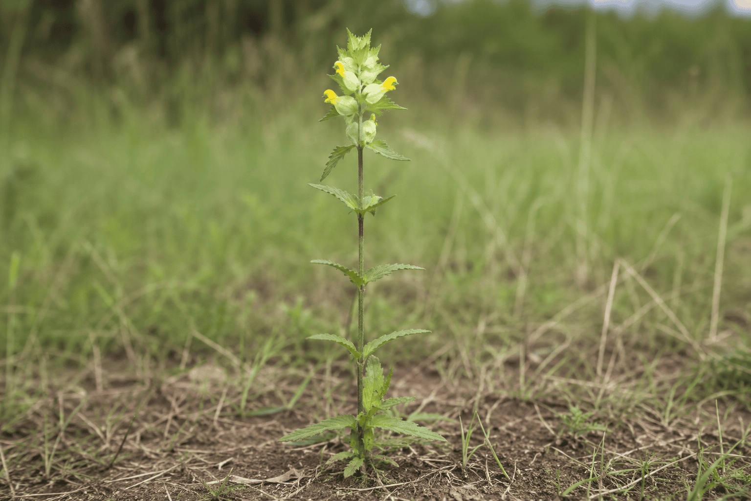 Погремок малый (Rhinanthus minor) — сорное растение
