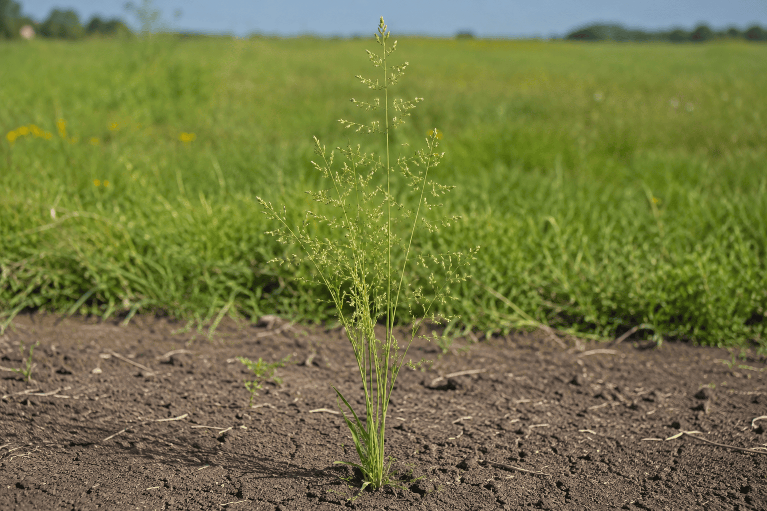 Полевичка малая (Eragrostis minor) — сорное растение