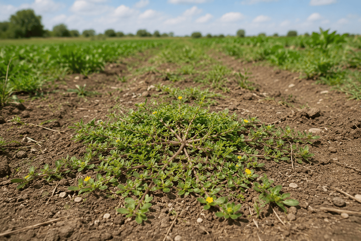 Портулак огородный (Portulaca oleracea) — сорное растение