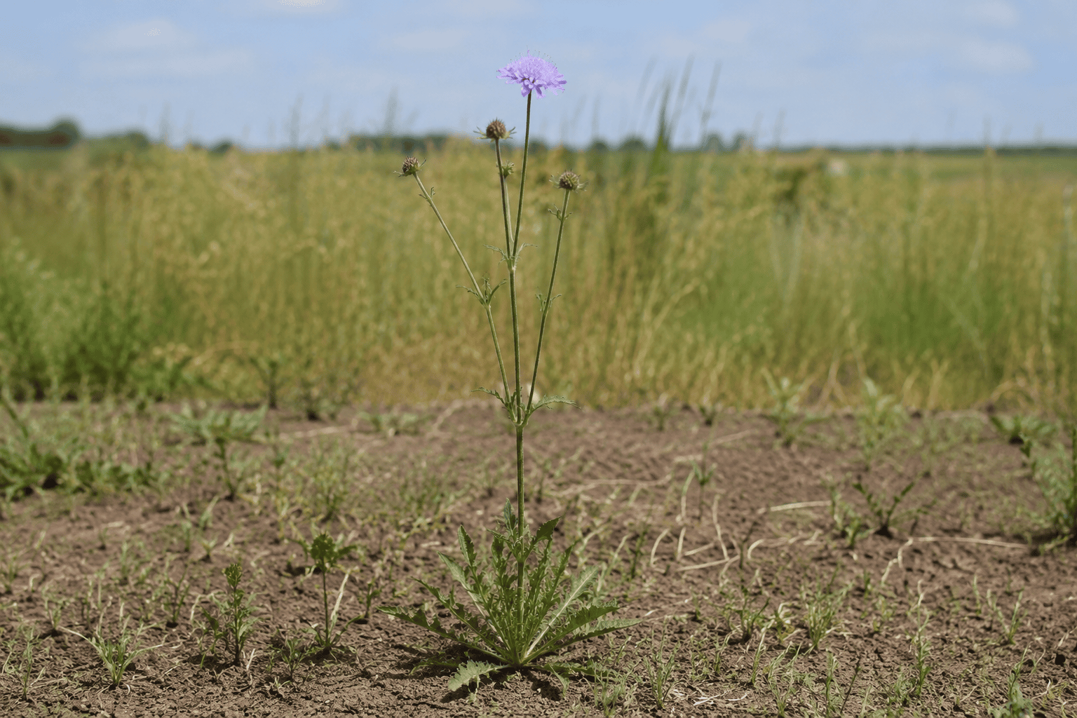 Скабиоза голубиная (Scabiosa columbaria) — сорное растение